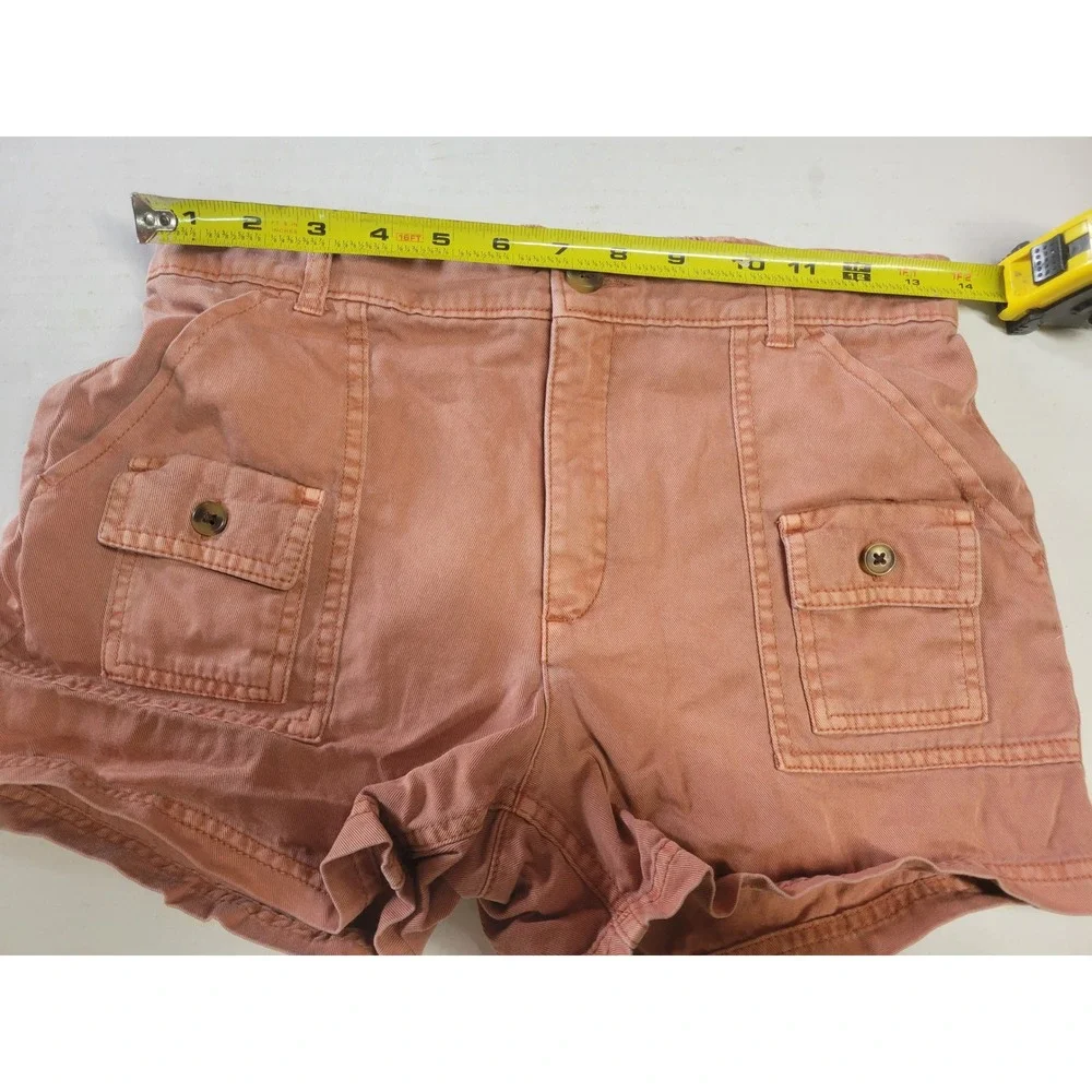 Old Navy Kids Girls XL 14-16 Terracotta Pink Utility Cargo‎ Shorts Elastic Back